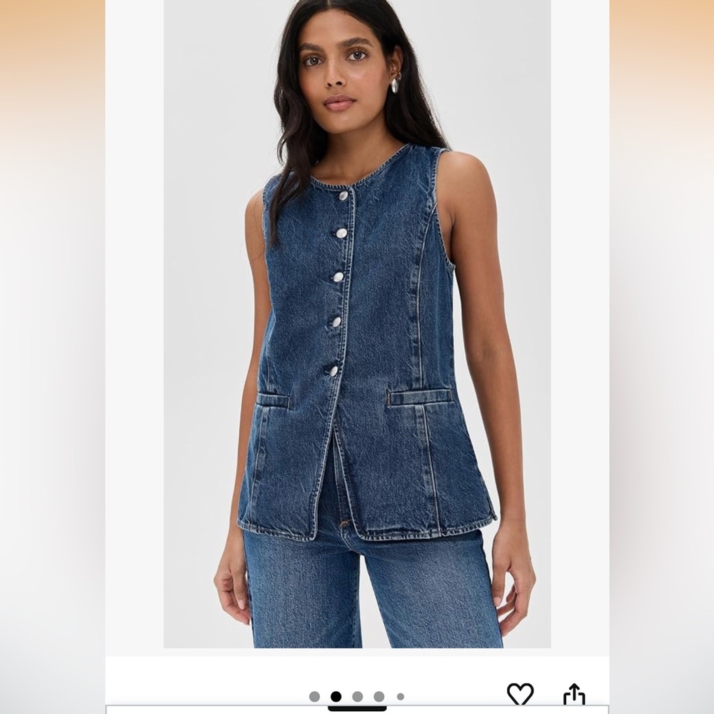 Madewell denim vest NWT